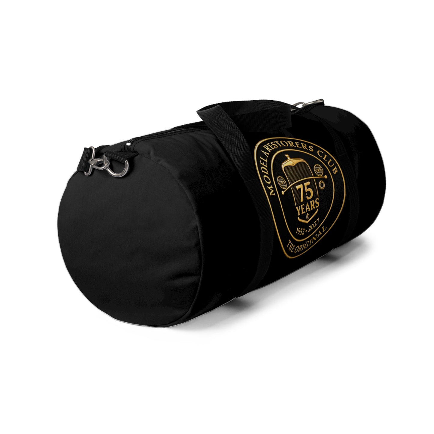 75 Years Model A Restorers Club Duffel Bag — Vintage Auto Anniversary Travel Gear