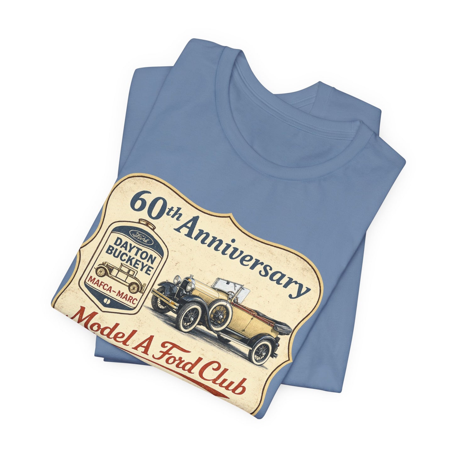 Dayton Buckeye Model A Ford Club 60th Anniversary T-Shirt (KS) - Vintage Car Tee