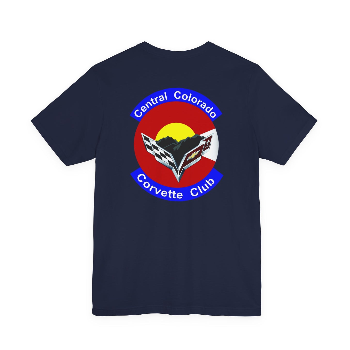 Central Colorado Corvette Club T‑Shirt — Front and Back Logos