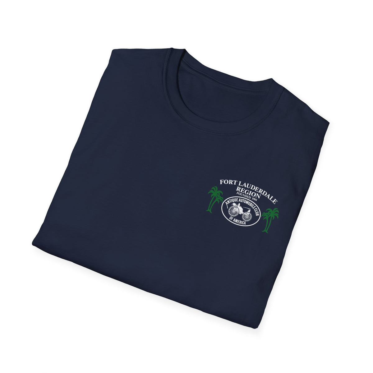 Fort Lauderdale Region AACA T-Shirt - Unisex Softstyle T-Shirt Front and Back Logos