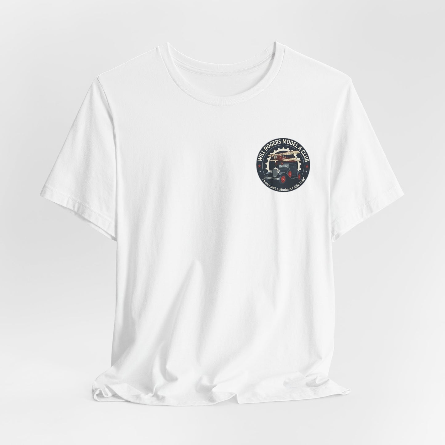 Will Rogers Model A Club – Vintage Car Graphic Tee (Front and Back Logos)