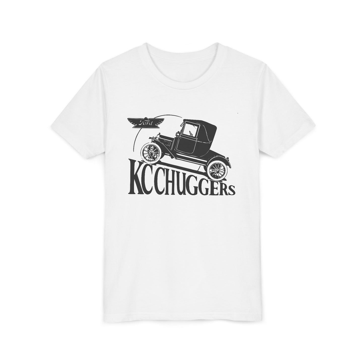 KC Chuggers Vintage Car Youth Tee - Retro Automobile Graphic Shirt
