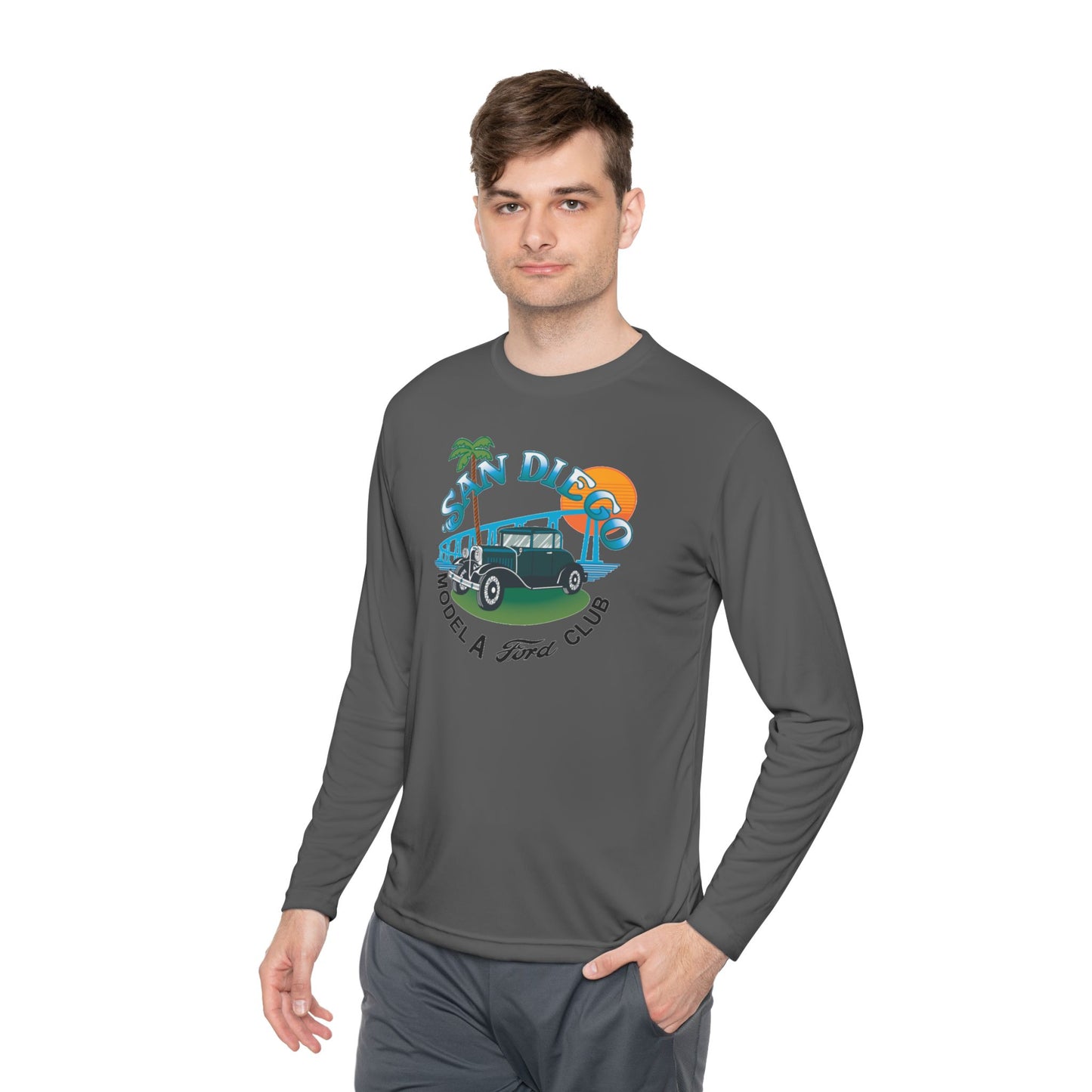 San Diego Model A Ford Club — Unisex Lightweight Long Sleeve Tee