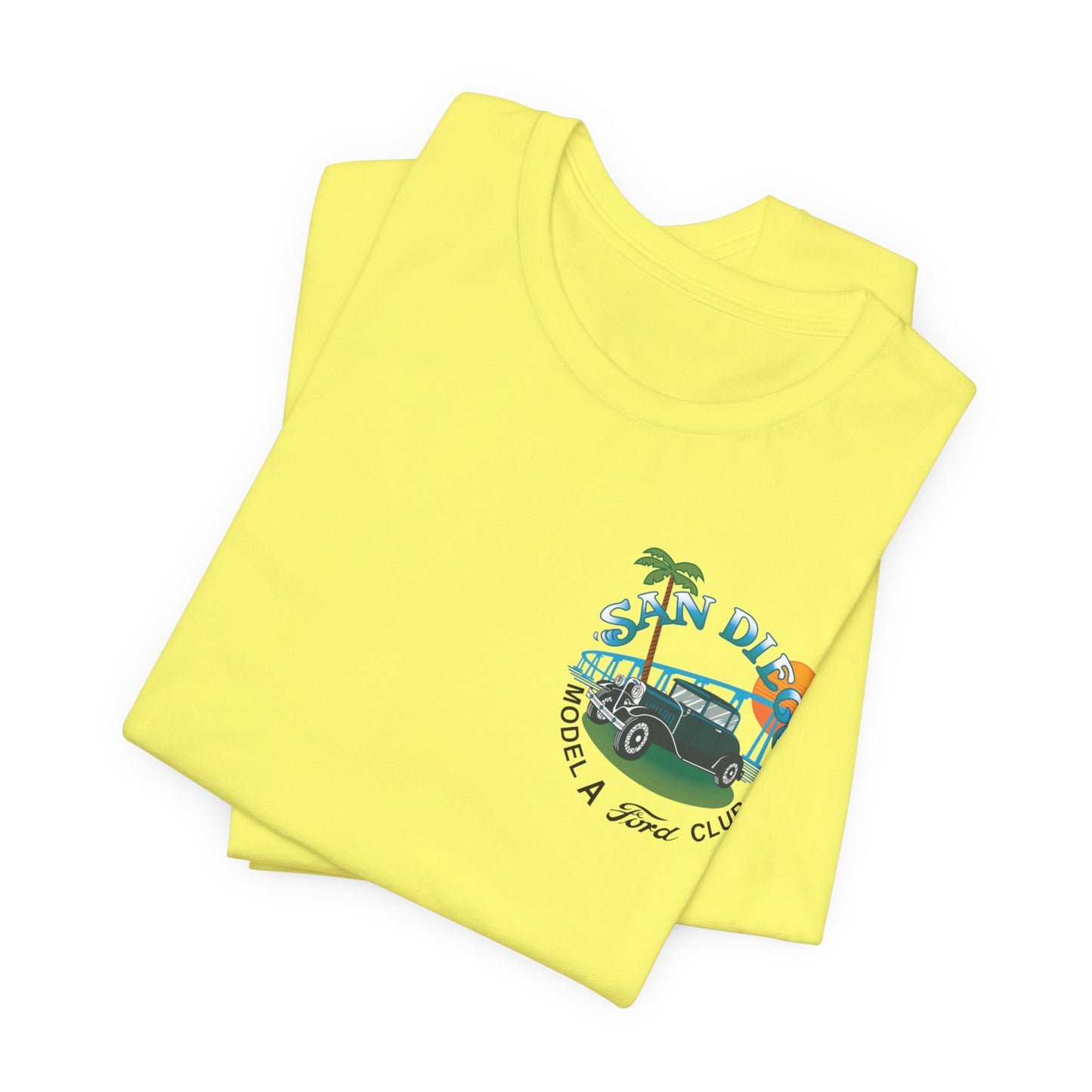 San Diego Model A Ford Club Tee — Vintage Car Sunset Shirt