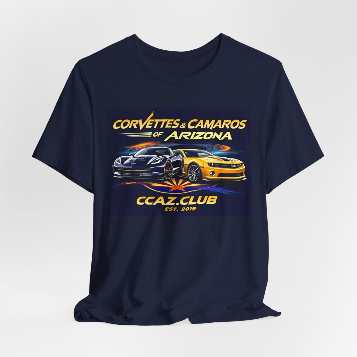 Corvettes & Camaros of Arizona Tee — CCAZ Club Car Show Shirt