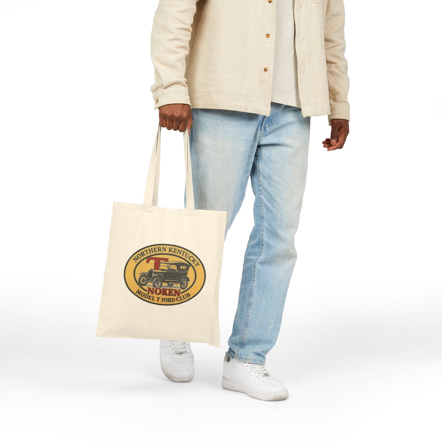 Tote Bag — Northern Kentucky Model T Ford Club Vintage Car Logo Cotton Canvas Tote