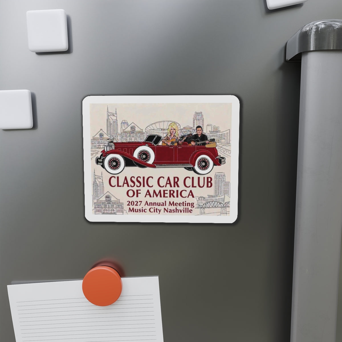 Classic Car Club of America 2027 Nashville Die-Cut Magnet
