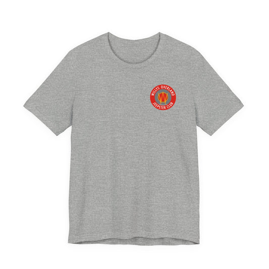 Willys Overland Jeepster Club T‑Shirt — Front and Back Logos