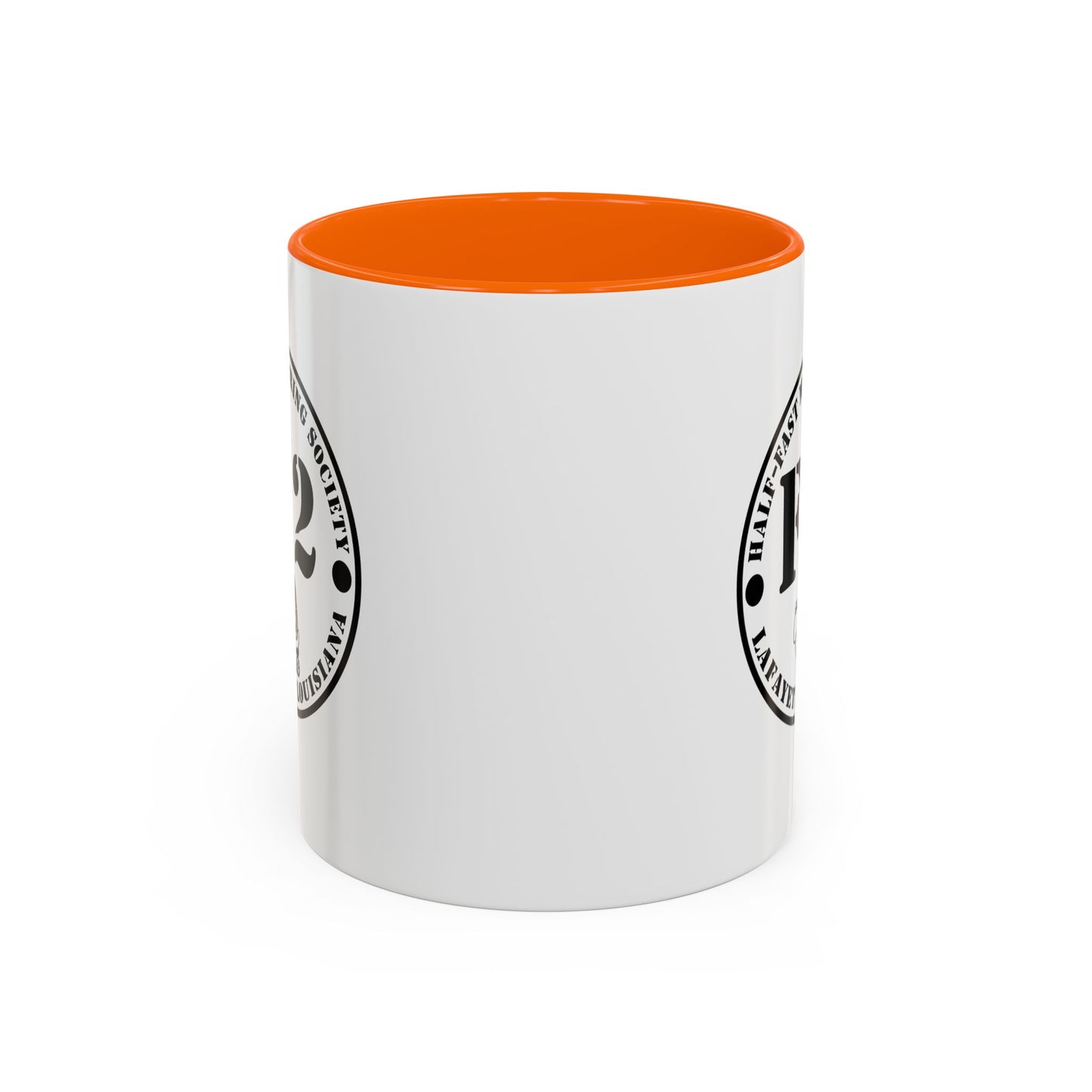 F/2 Half-Fast Motoring Society Accent Coffee Mug — Lafayette, Louisiana Emblem (11/15oz)