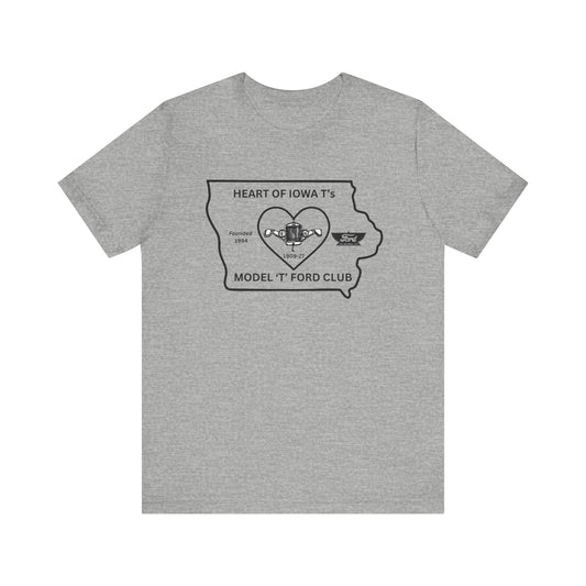 Heart of Iowa T's Unisex Jersey Short Sleeve Tee