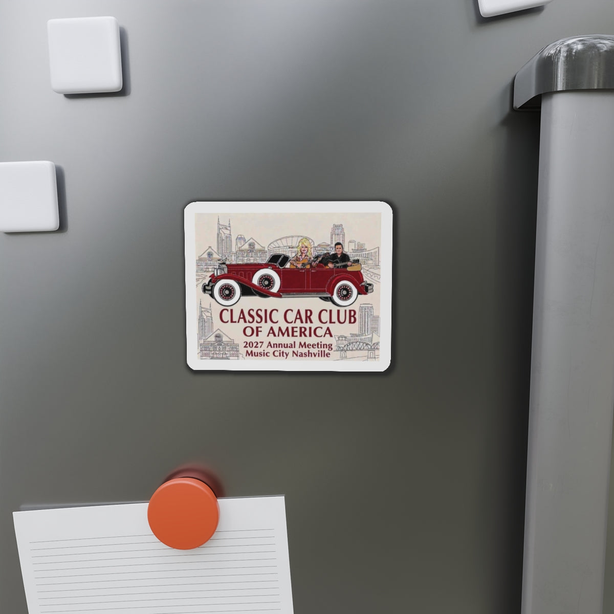 Classic Car Club of America 2027 Nashville Die-Cut Magnet