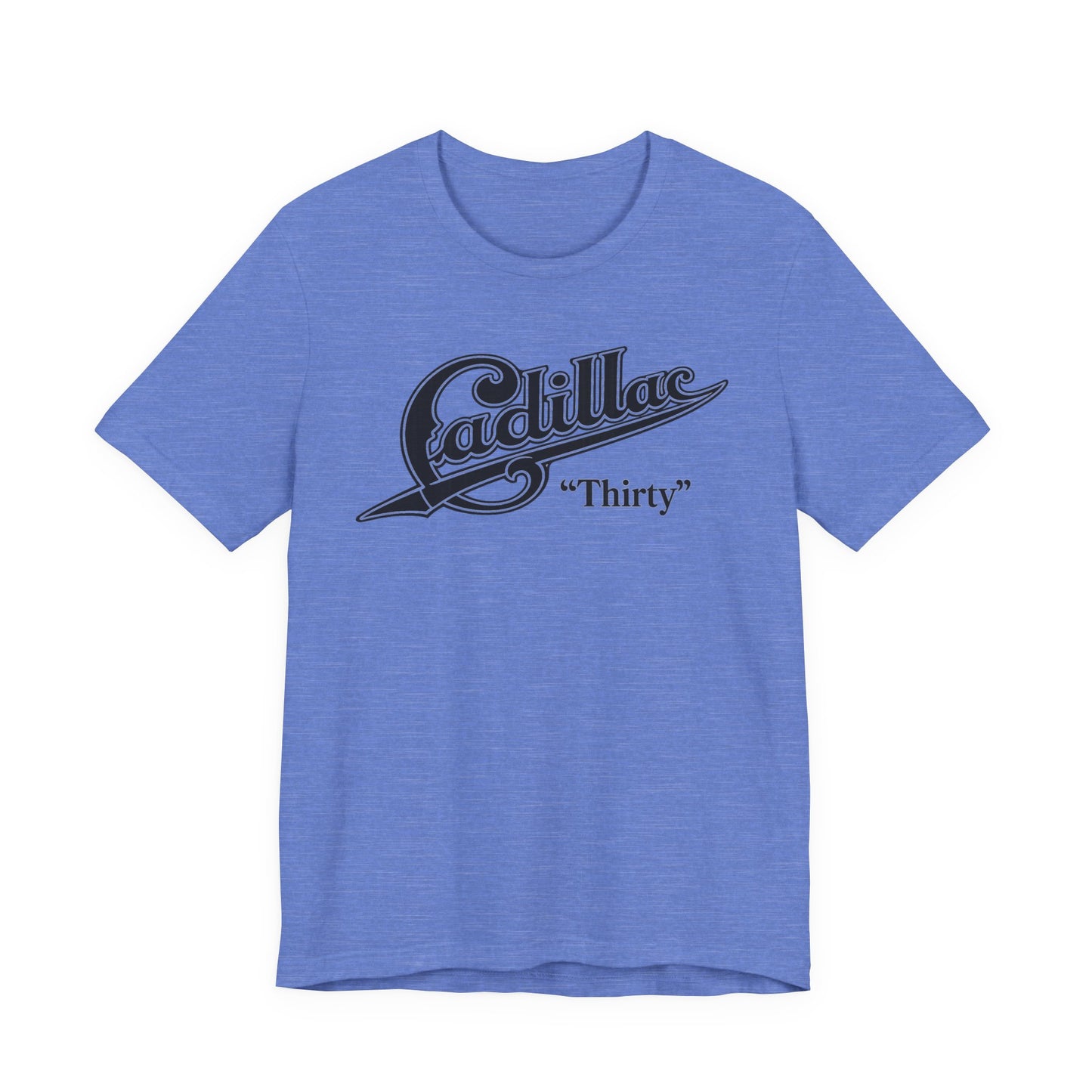 Cadillac “Thirty” Tee – Retro Vintage Script Graphic T‑Shirt