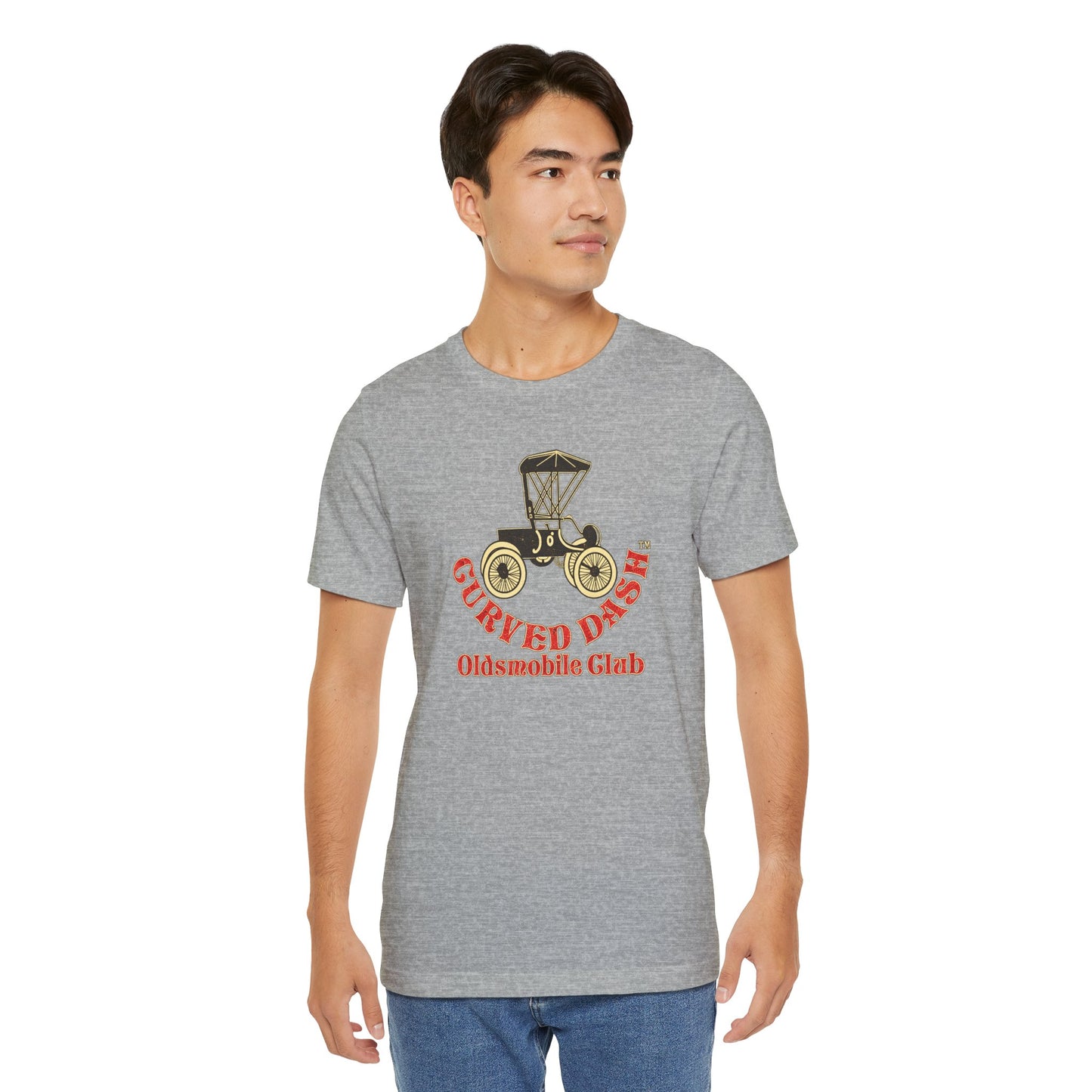 Curved Dash Oldsmobile Club T‑Shirt — Unisex Soft Short Sleeve Tee
