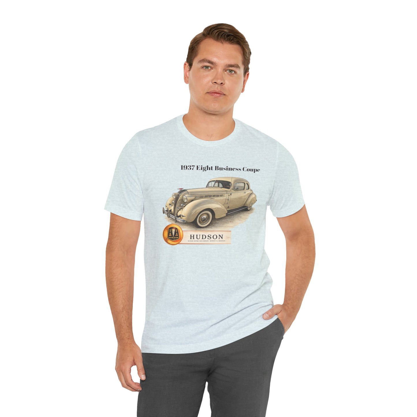 1937 Hudson Eight Business Coupe Vintage Car T-Shirt (JG)