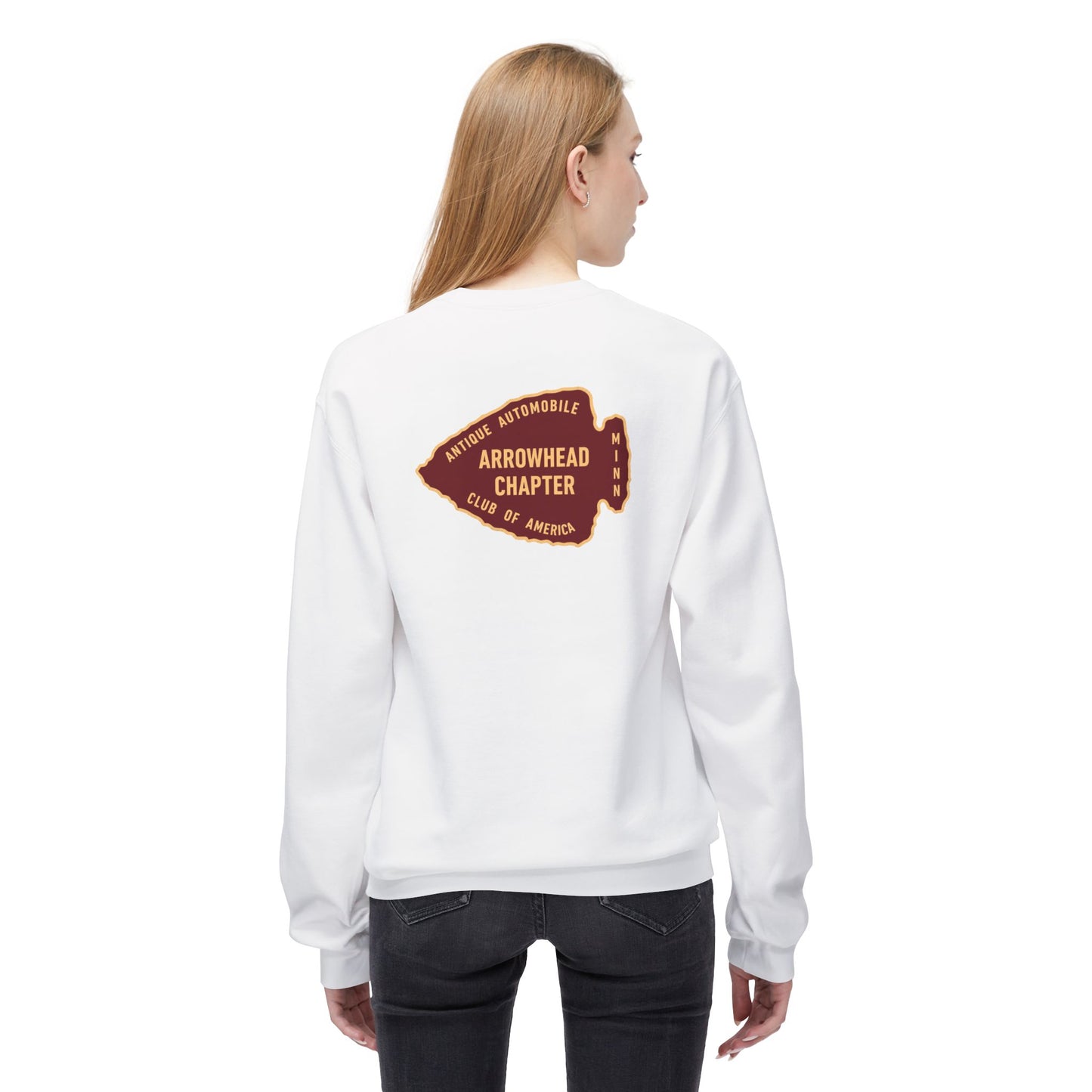 Arrowhead Chapter Club Crewneck Sweatshirt — Vintage Automobile Motor Club Design