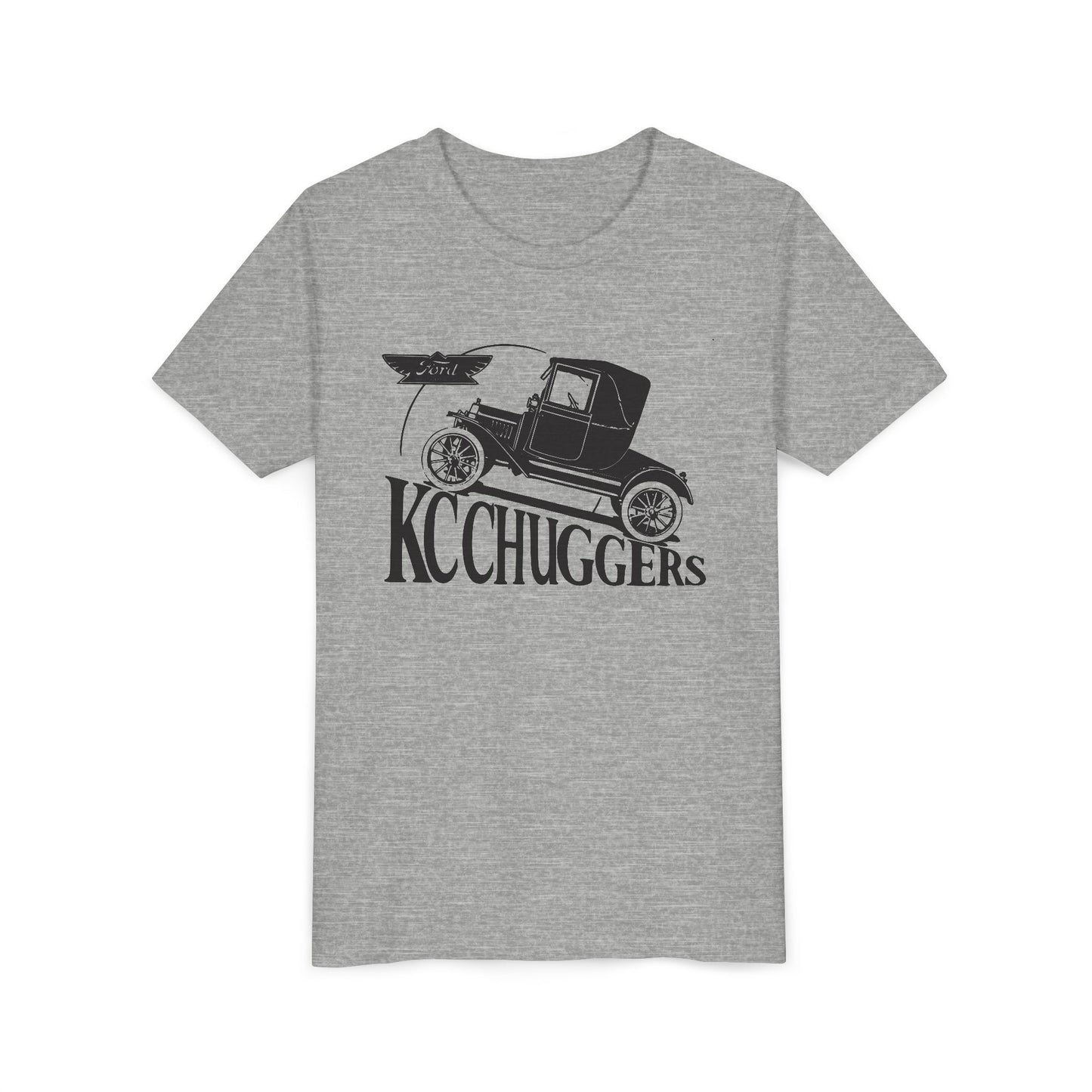 KC Chuggers Vintage Car Youth Tee - Retro Automobile Graphic Shirt