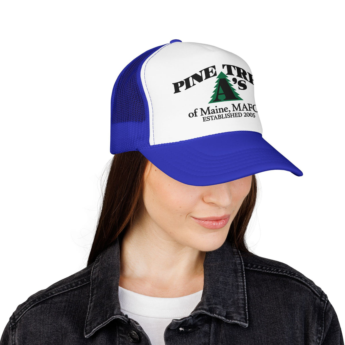 Pine Tree A's of Maine, MAFCA Foam Printed Trucker Hat