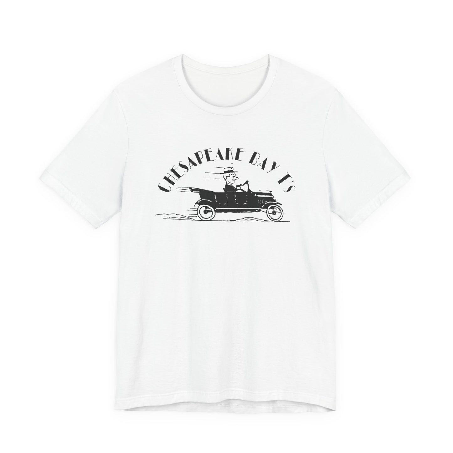 Chesapeake Bay T's Vintage Car Tee — Classic Nautical Coastal Shirt