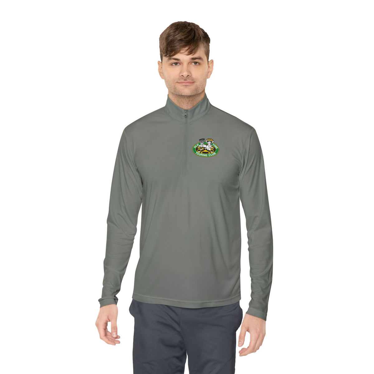 Old Time Touring Club of Pennsylvania Quarter-Zip Pullover - Front and Back Logos
