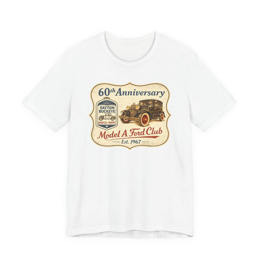 Dayton Buckeye Model A Ford Club 60th Anniversary Tee (CP) - Vintage Classic Car Shirt