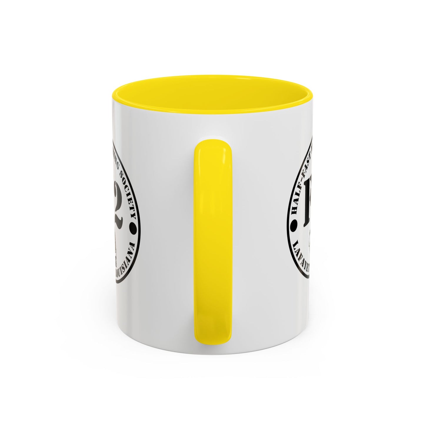 F/2 Half-Fast Motoring Society Accent Coffee Mug — Lafayette, Louisiana Emblem (11/15oz)