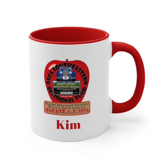 AACA Southeastern Divisional Tour KIM Personalized Apple Festival Mug — 'Apple Harvest Season' 11oz Accent Coffee Cup