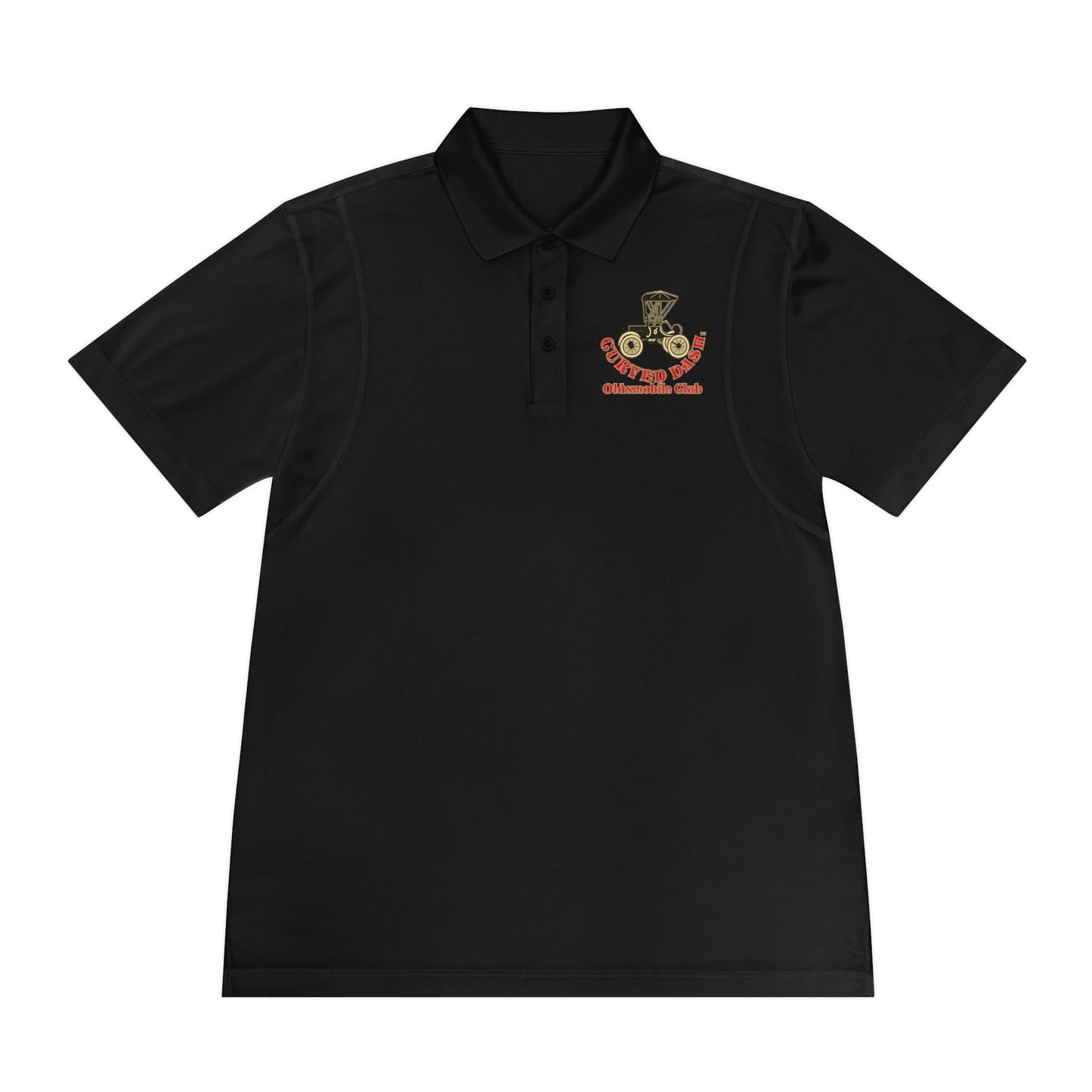 Curved Dash Oldsmobile Club Printed Polo Shirt