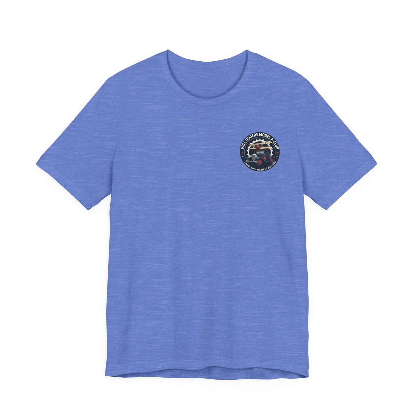 Will Rogers Model A Club (small front logo) Unisex Jersey Tee
