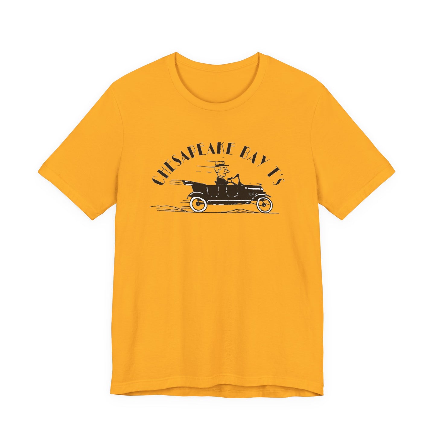 Chesapeake Bay T's Vintage Car Tee — Classic Nautical Coastal Shirt