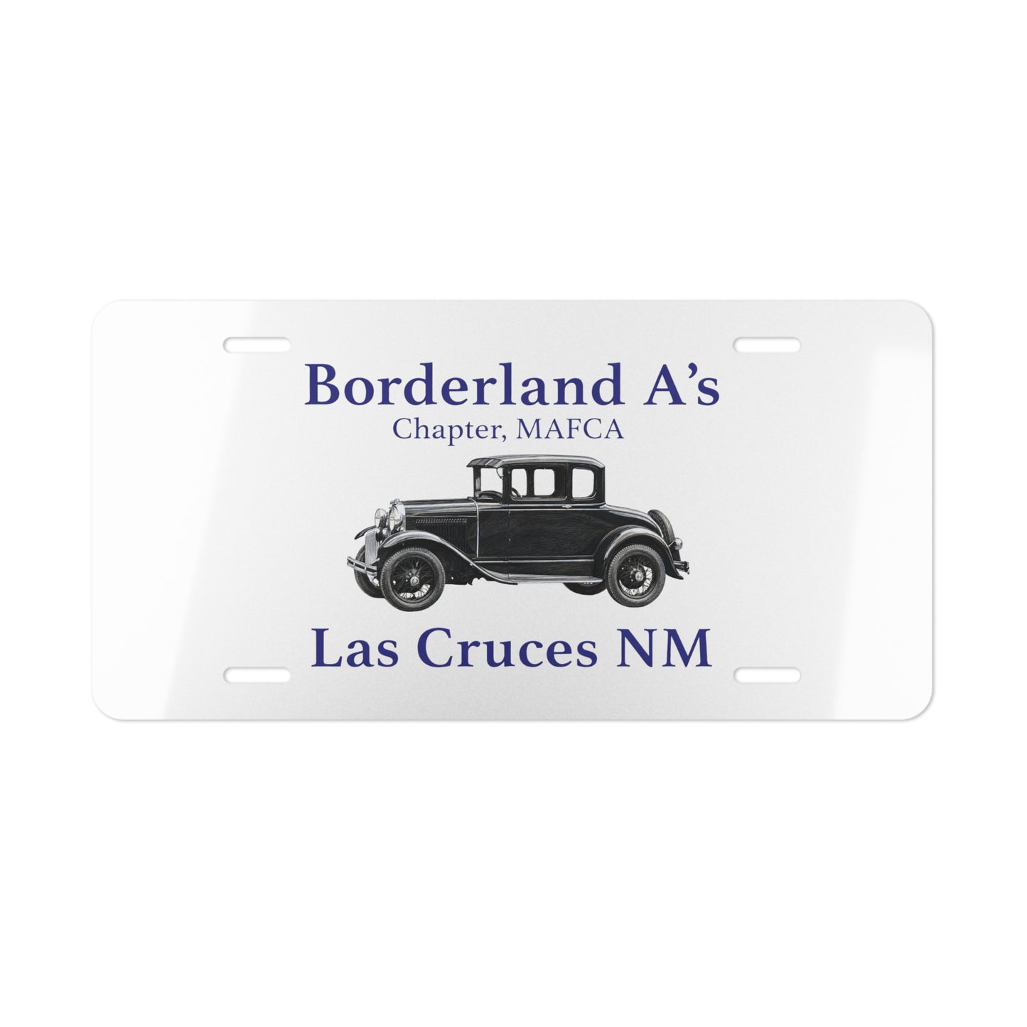 Borderland A’s Las Cruces NM (MAFCA Chapter) — Vintage Car Vanity Plate
