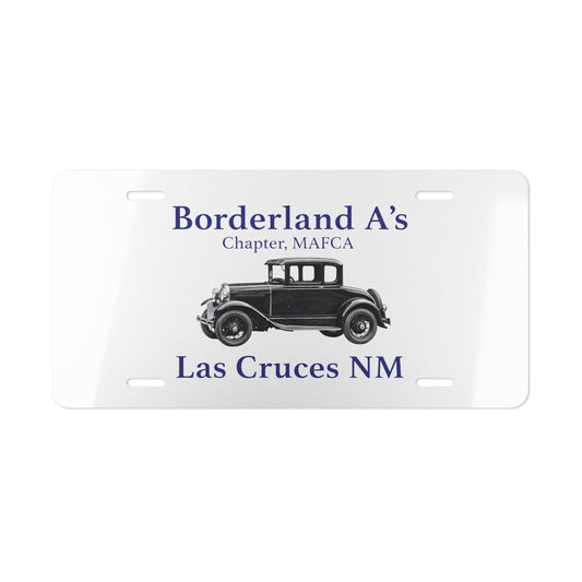 Borderland A’s Las Cruces NM (MAFCA Chapter) — Vintage Car Vanity Plate