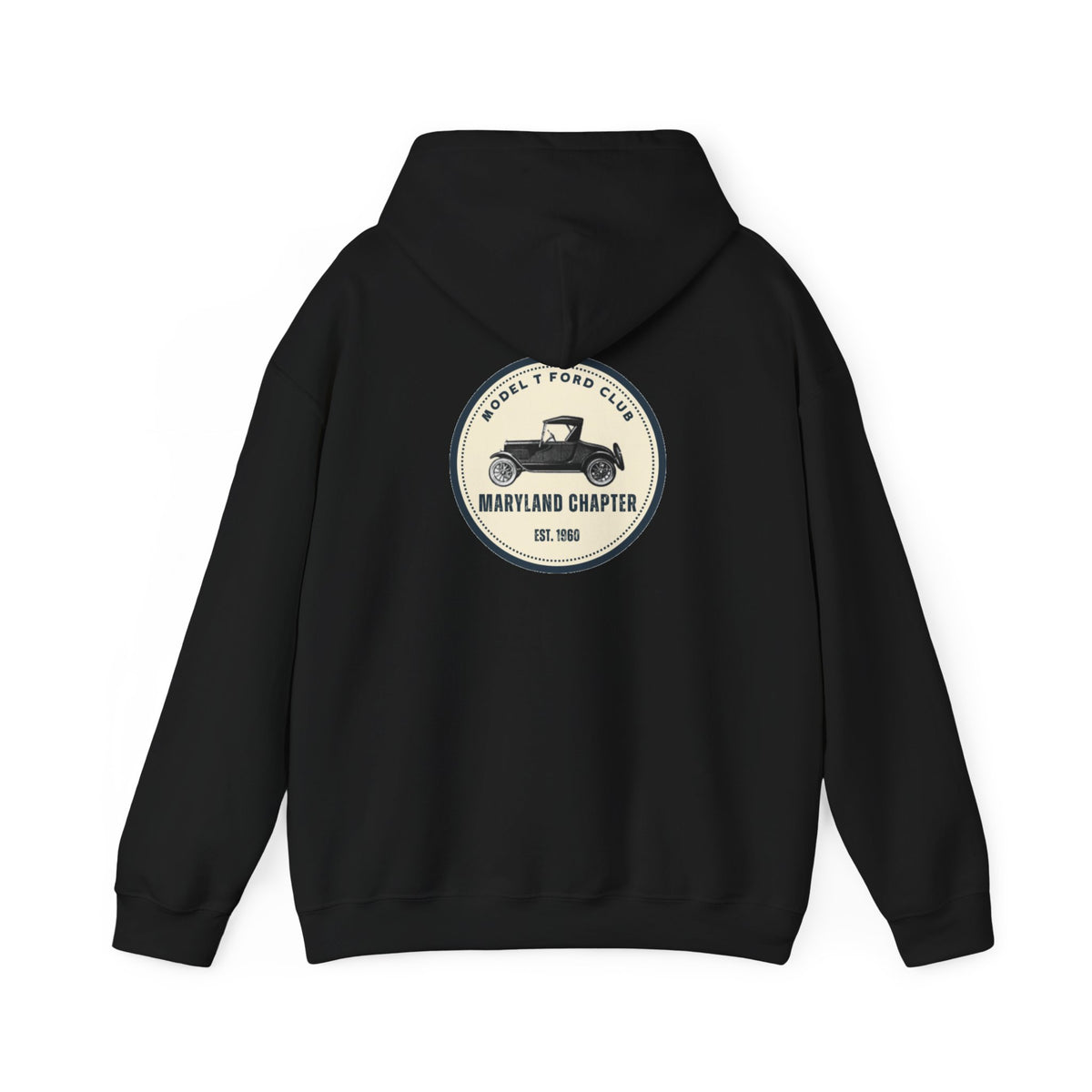 Maryland Chapter Model T Ford Club (back logo only) Unisex Heavy Blend™ Hooded Sweatshirt