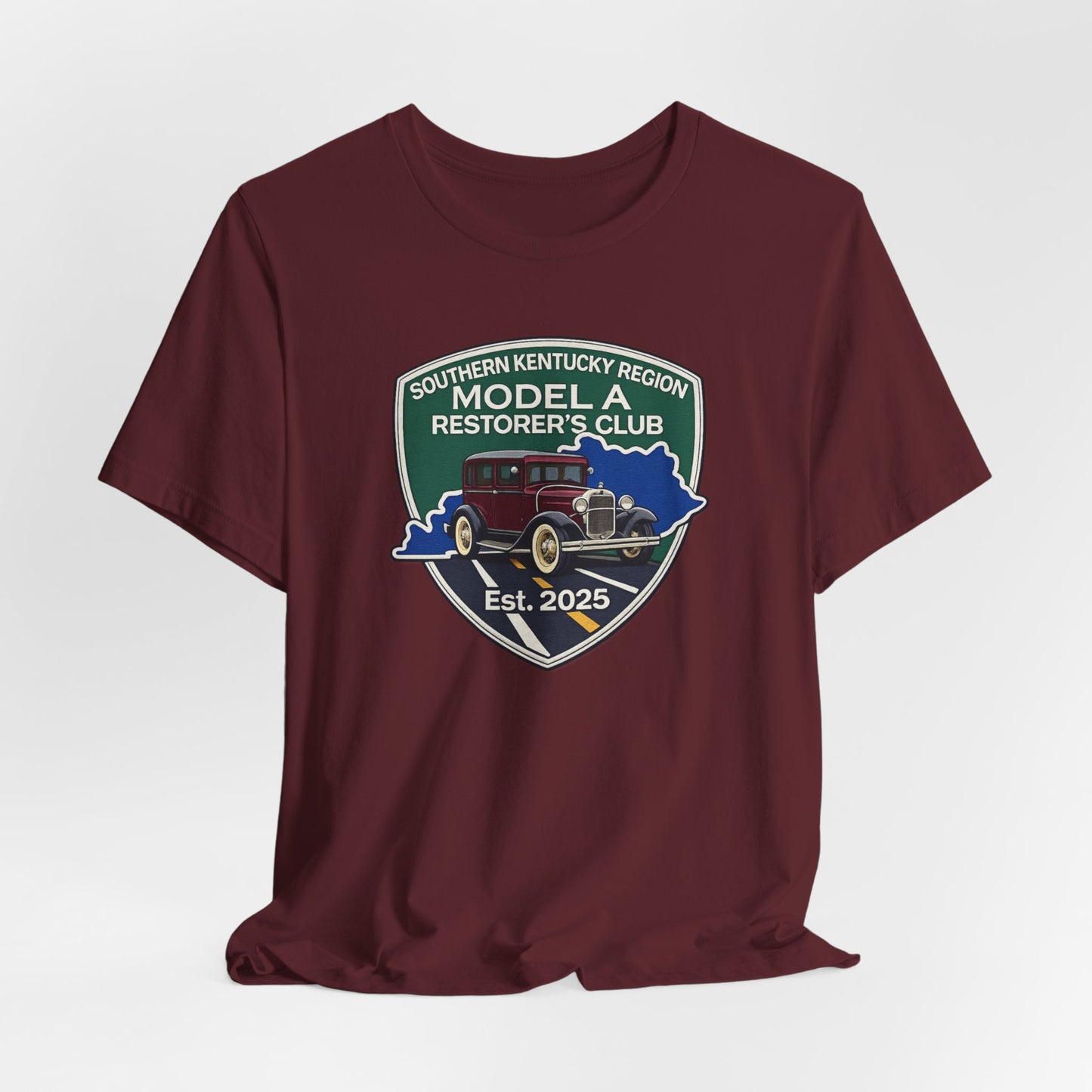 Southern Kentucky Region Model A Restorer's Club T-Shirt — Southern Kentucky Region Est. 2025