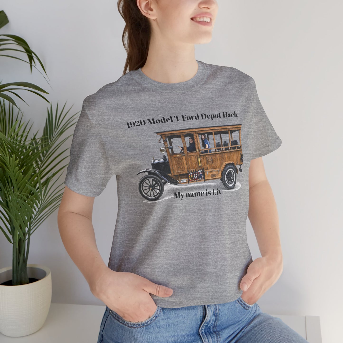 1920 Model T Ford Depot Hack T-Shirt — Unisex Jersey Short Sleeve Tee (DanS)