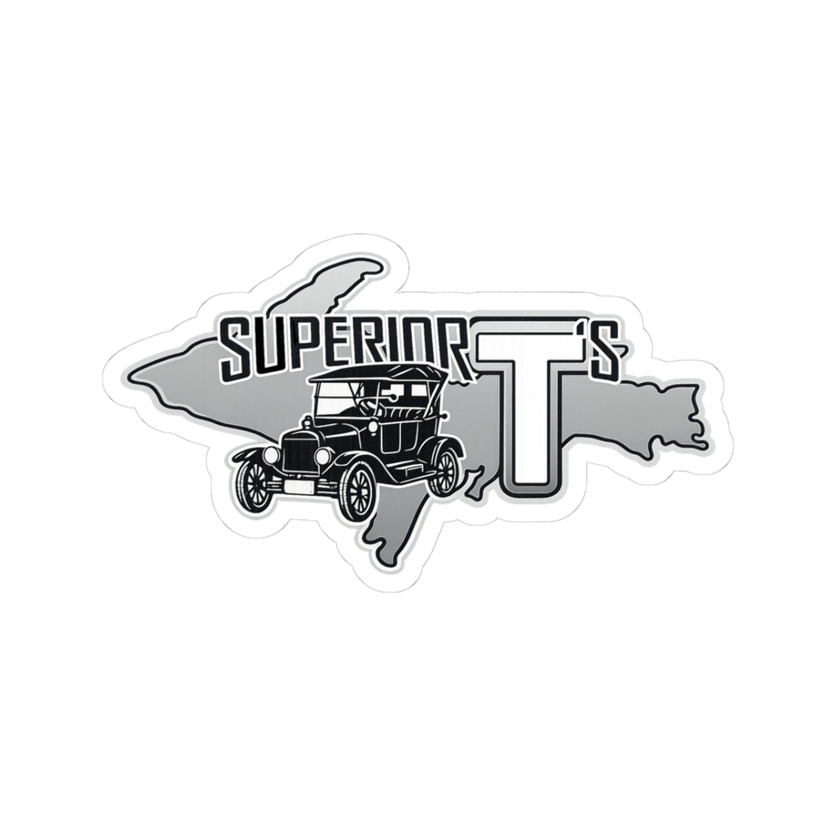 Superior T’s Vintage Car Kiss-Cut Sticker