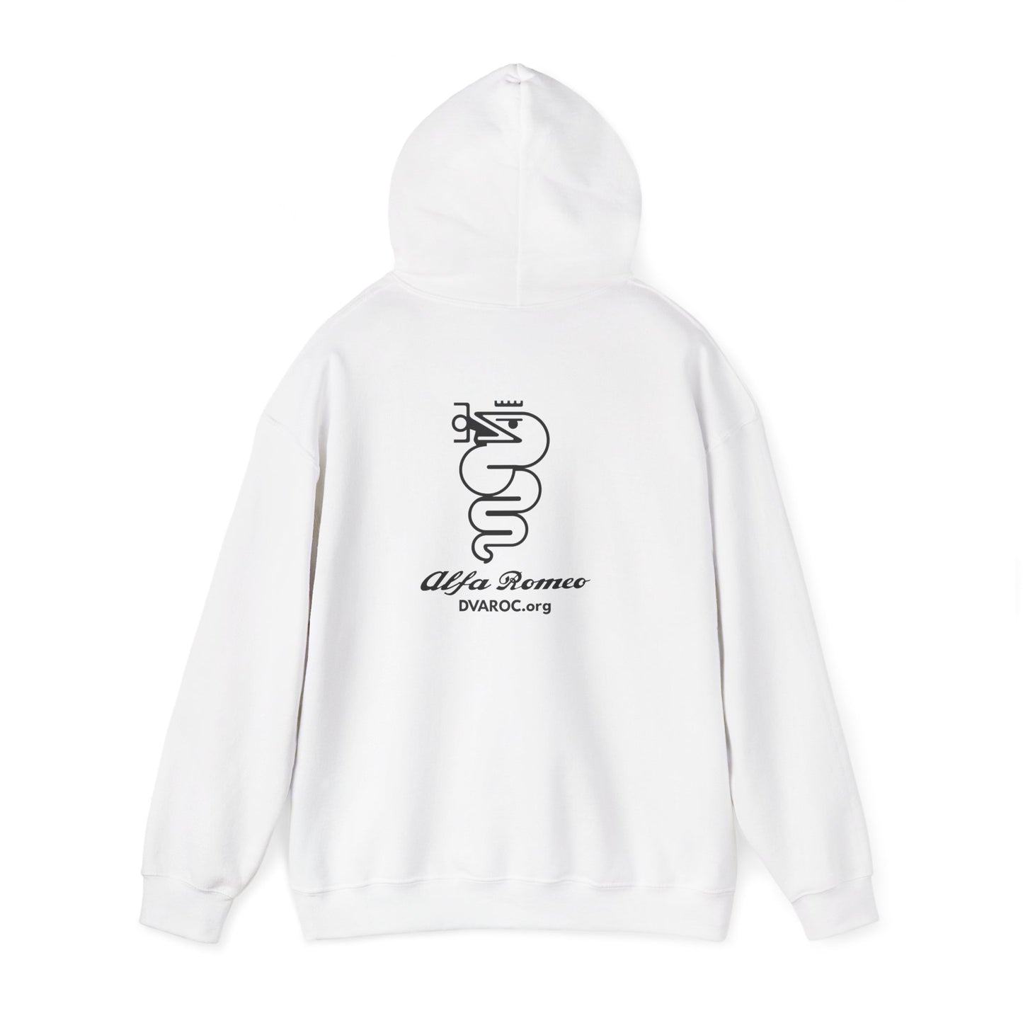 DVAROC.org Alfa Romeo Logo Hoodie – Chest and Back Logos