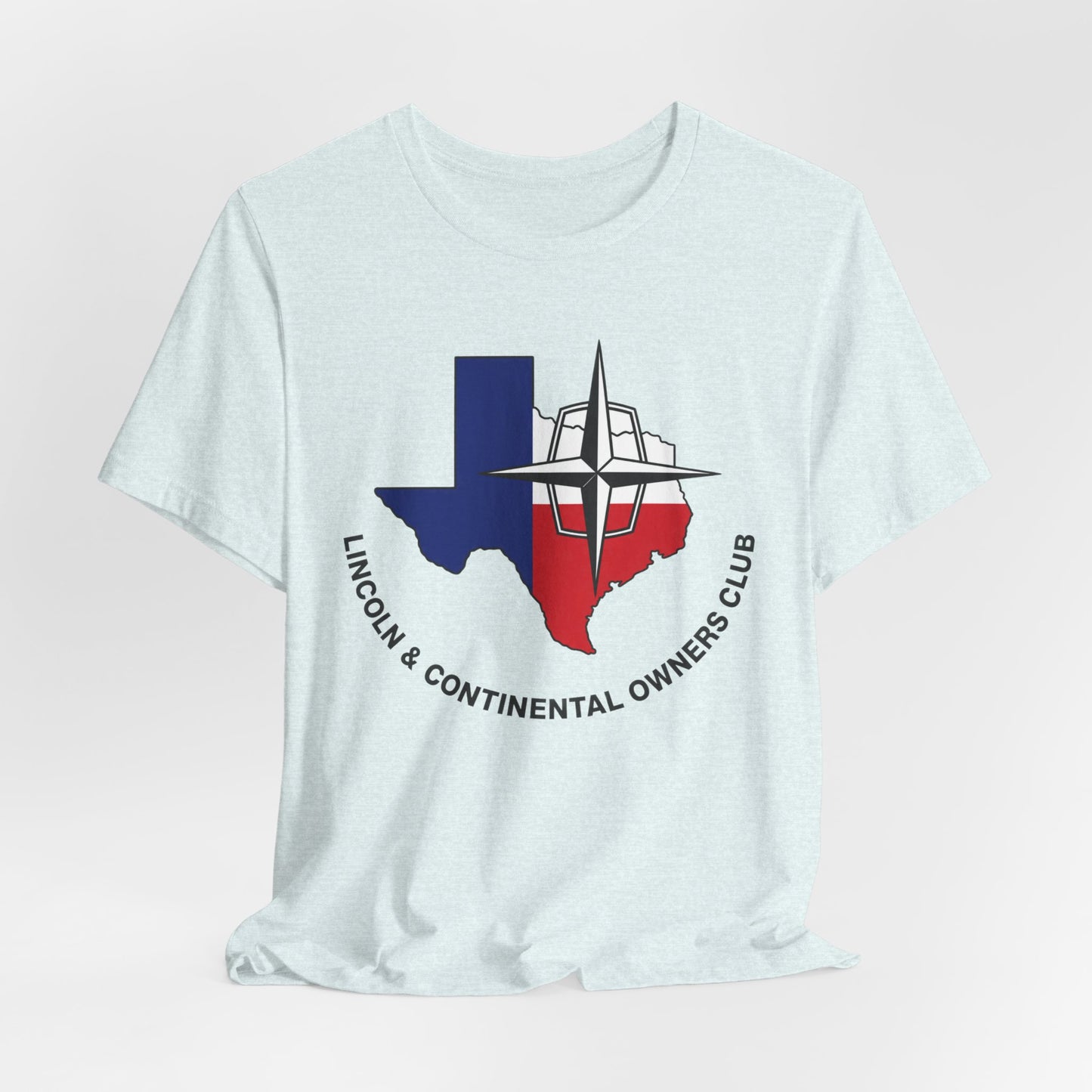 Lincoln & Continental Owners Club - Texas Gulf Coast Region T‑Shirt — Unisex Jersey Short Sleeve Tee