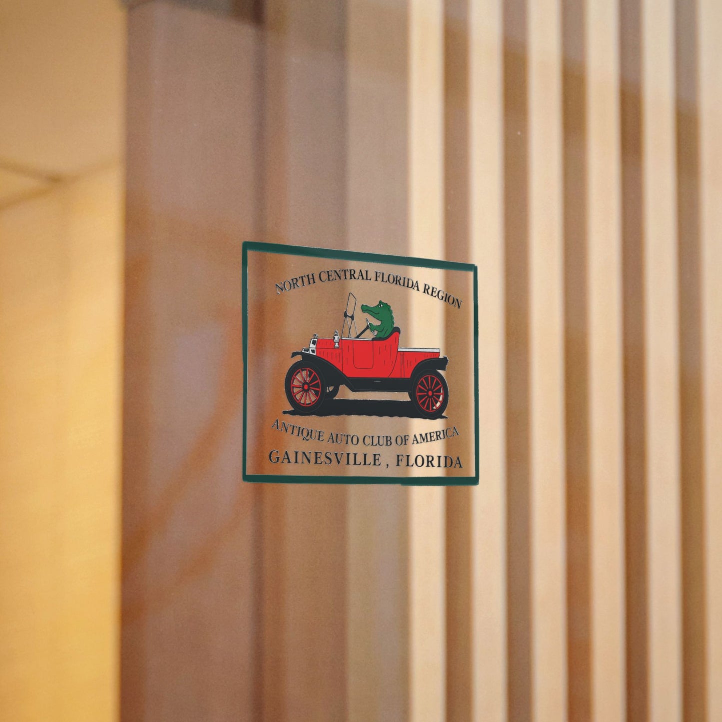 North Central Florida Region AACA Die-Cut Sticker — Small Stickers for Windshields and Large Stickers for Your Car Trailer