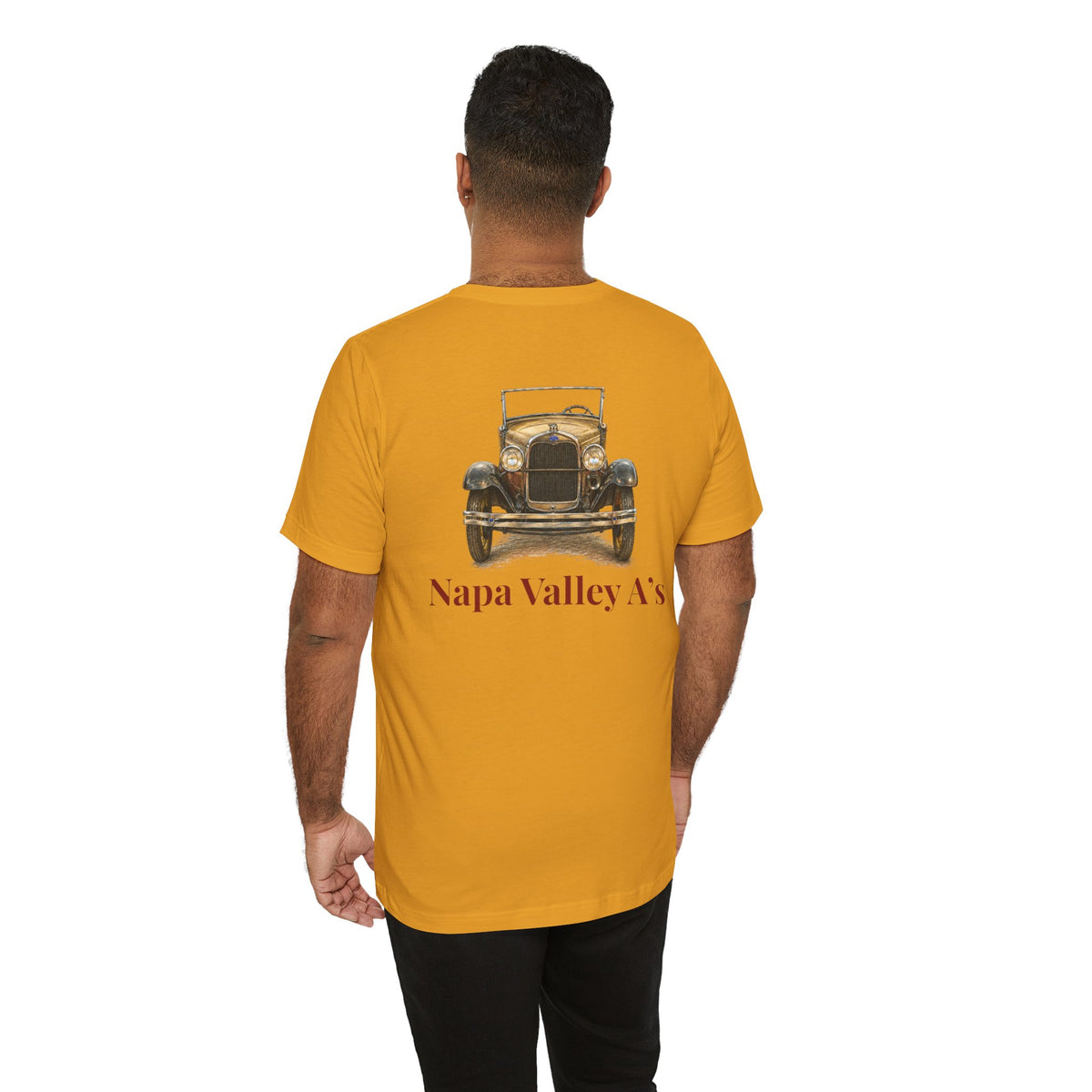 Napa Valley A's Tee — Small Front Logo and Large Back Logo