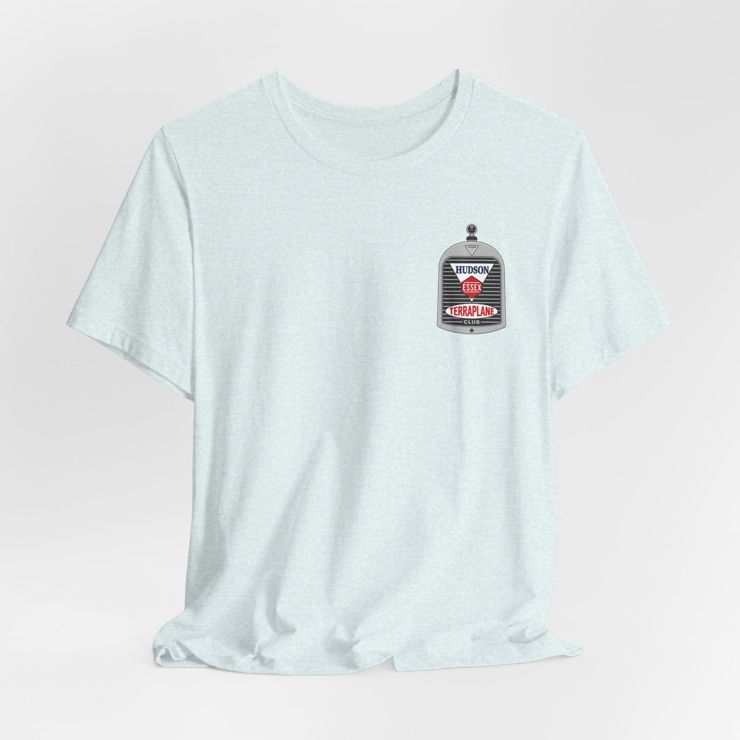 Hudson Essex Terraplane Club Small Chest Logo — Unisex Jersey Short Sleeve Tee