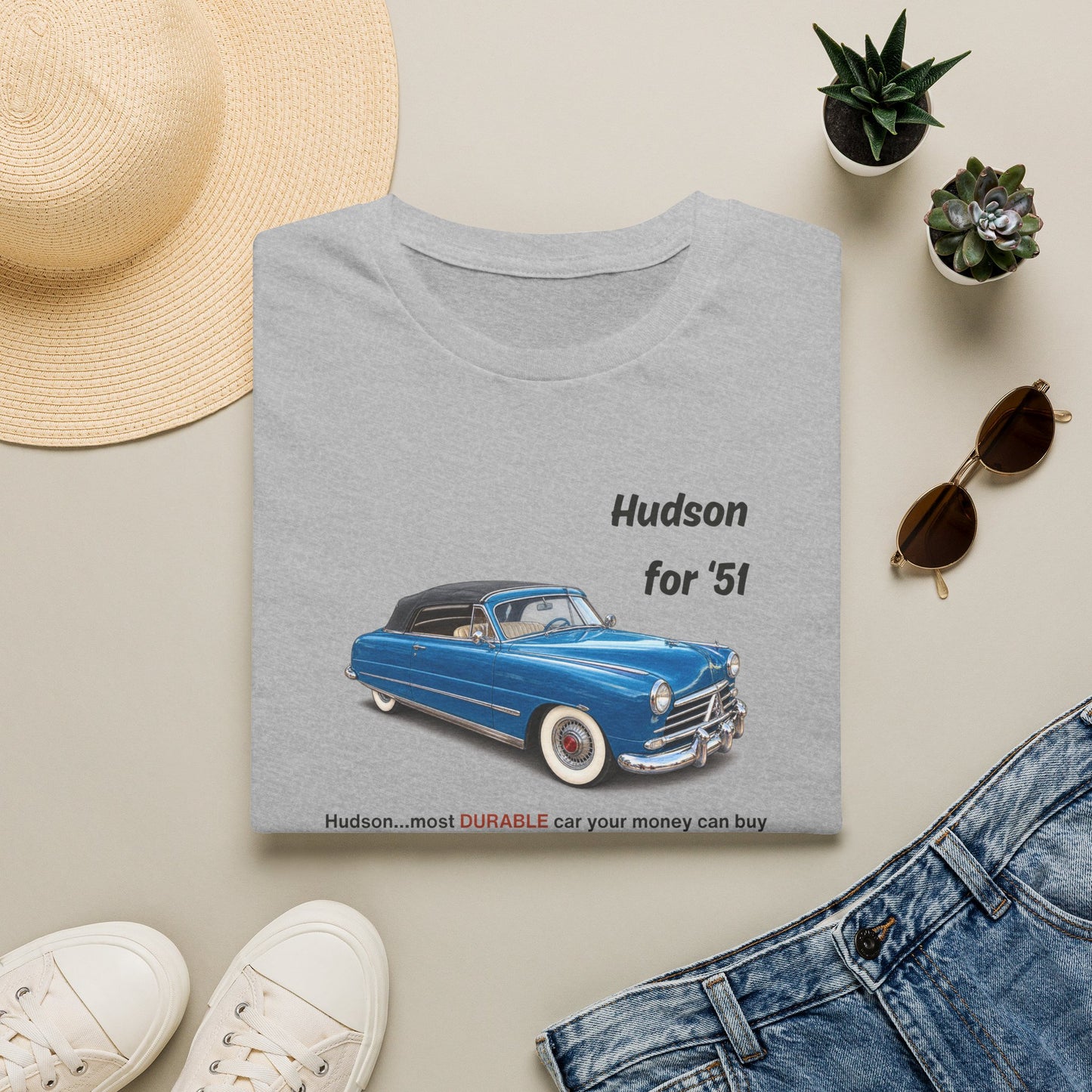 Hudson '51 Classic Car Tee – Unisex Softstyle T-Shirt