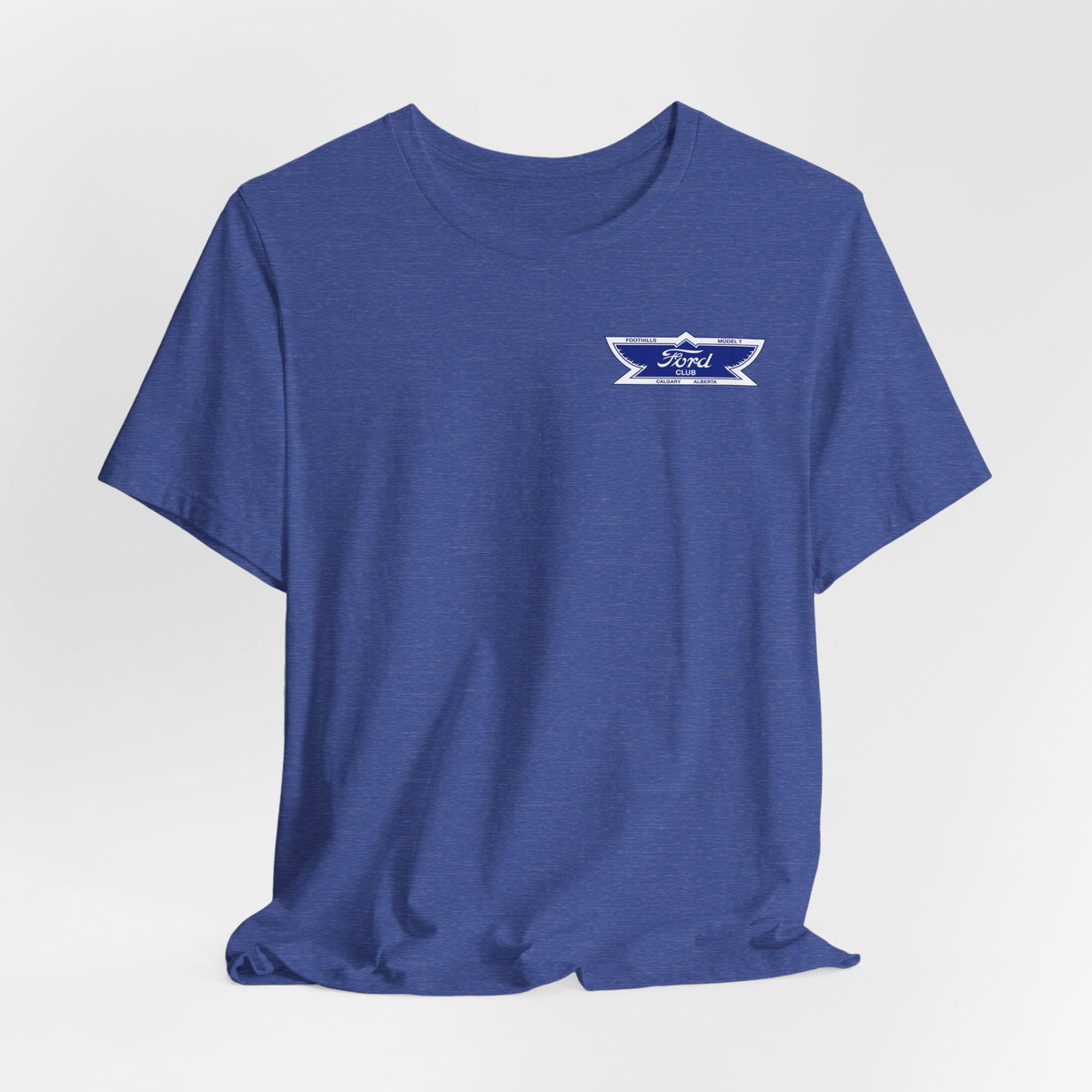 Foothills Model T Club Unisex Soft Tee — Small Front Logo