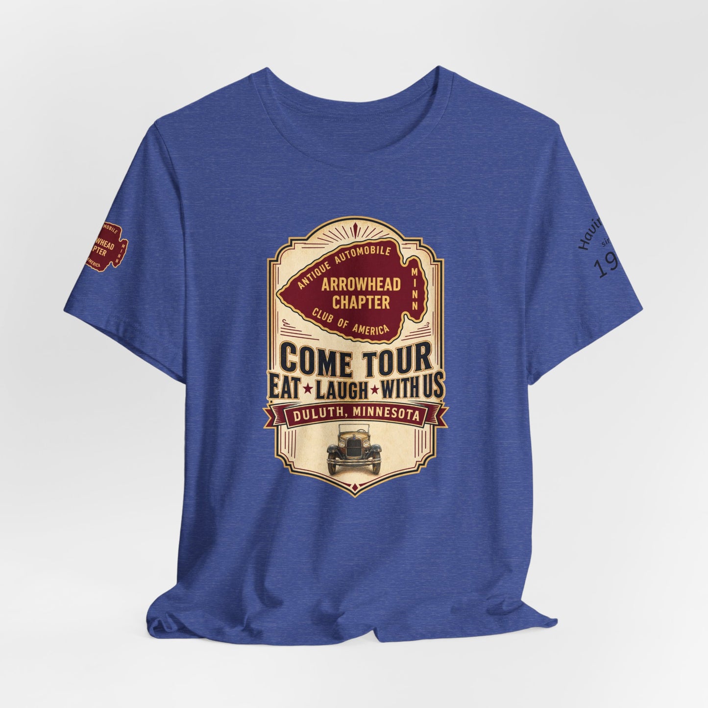 Arrowhead Chapter Tee — "Come Tour, Eat Laugh With Us" Vintage Club Shirt