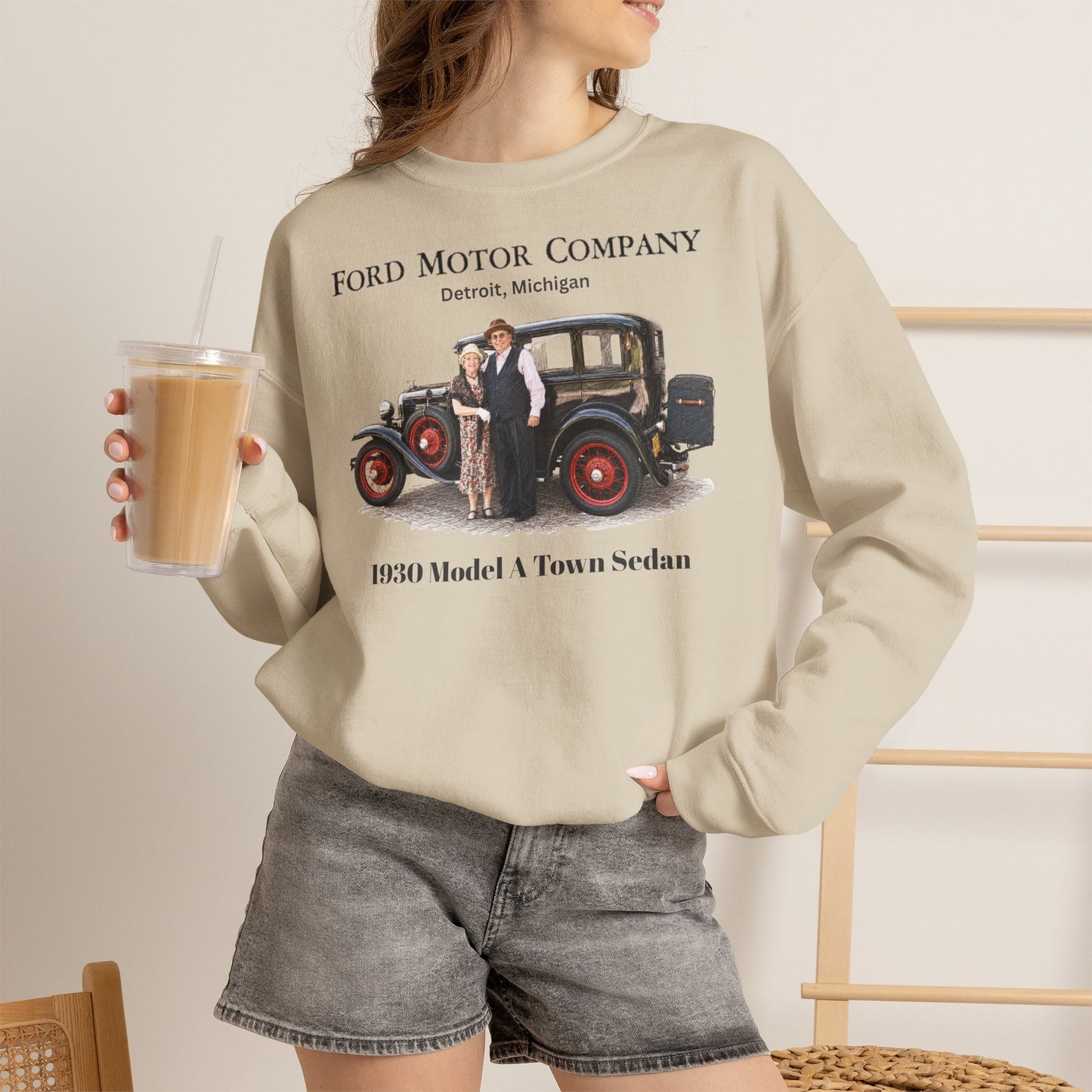 1930 Ford Model A Town Sedan Sweatshirt