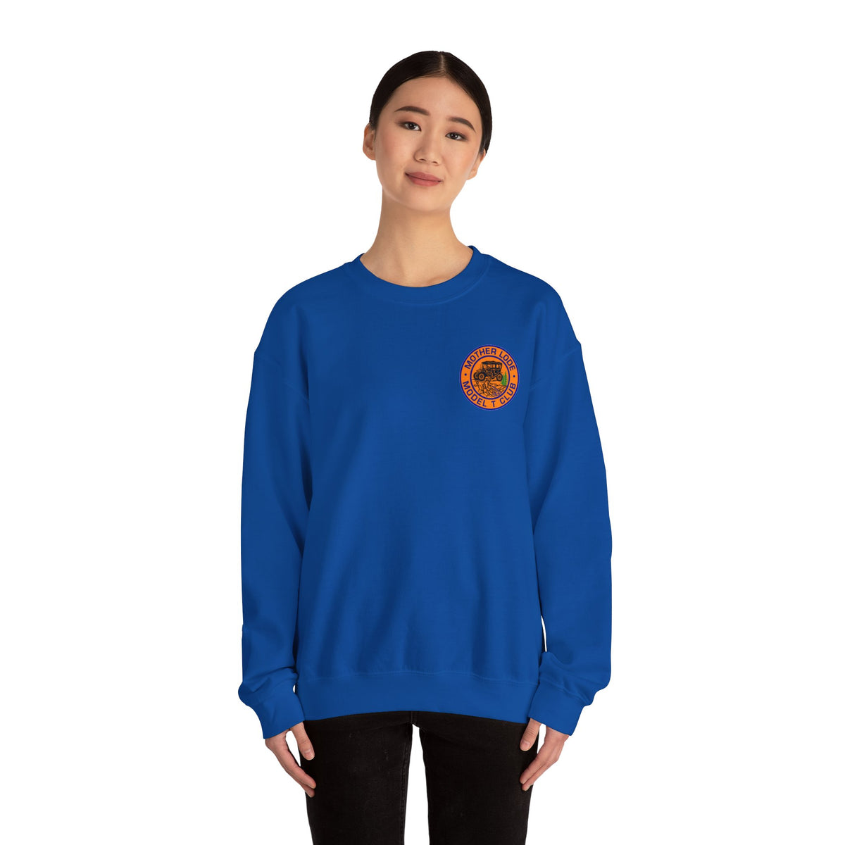 Mother Lode Model T Club (front and back print) Unisex Heavy Blend™ Crewneck Sweatshirt