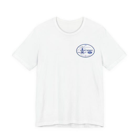 Cape Henry Model A Club Unisex Soft Short Sleeve Tee - Front and Back Logos