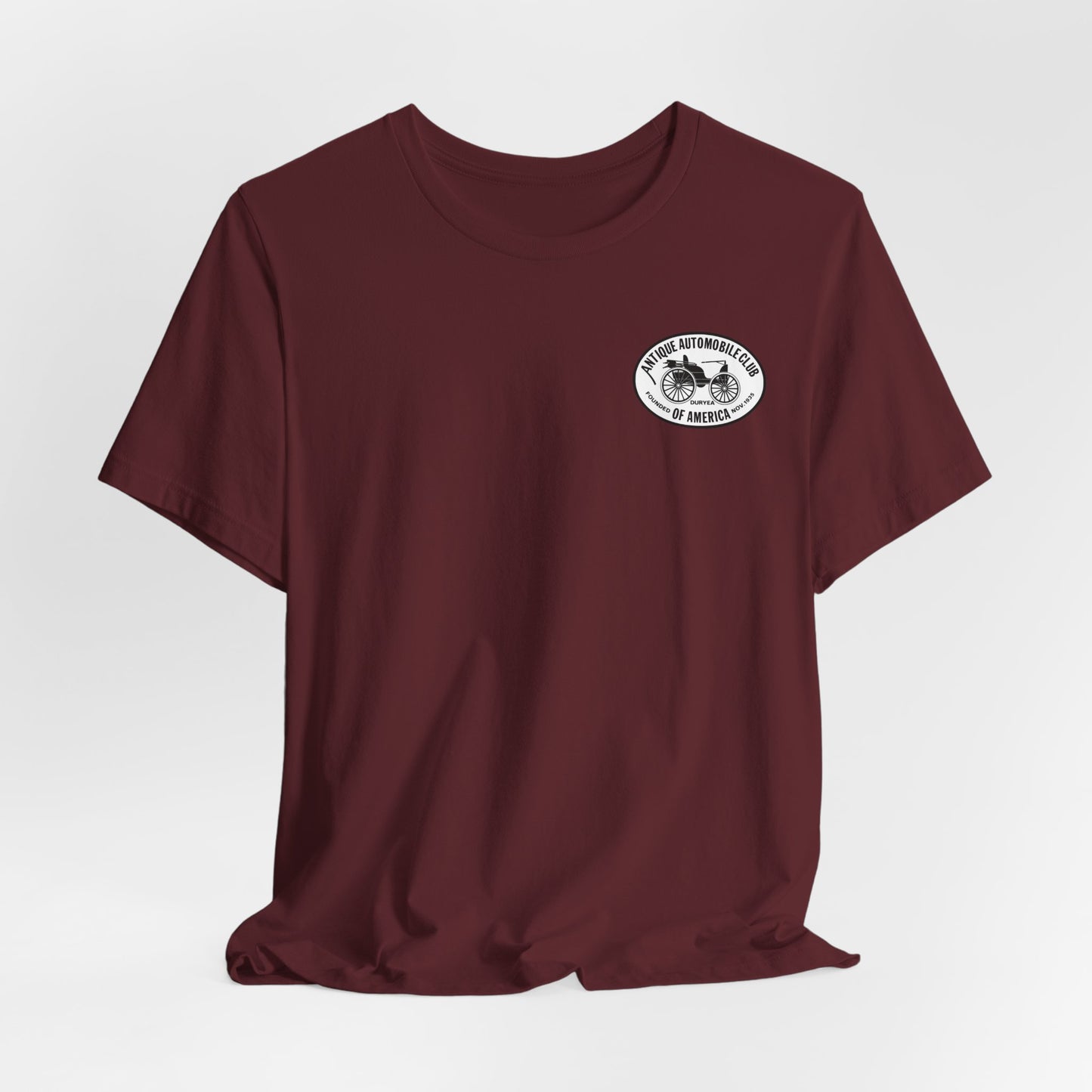 Shenandoah Region AACA Tee — Small White AACA Logo on Front and Large White Shenandoah Region AACA Logo on Back