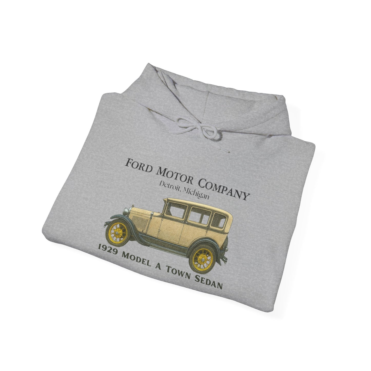 1929 Ford Model A Town Sedan Hoodie — Classic Car Retro Automotive Sweatshirt