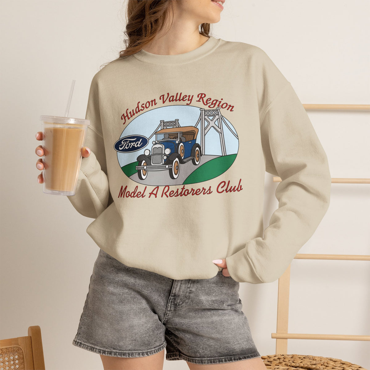 Hudson Valley Model A Restorers Club Crewneck Sweatshirt — Unisex Heavy Blend™ Crewneck Sweatshirt
