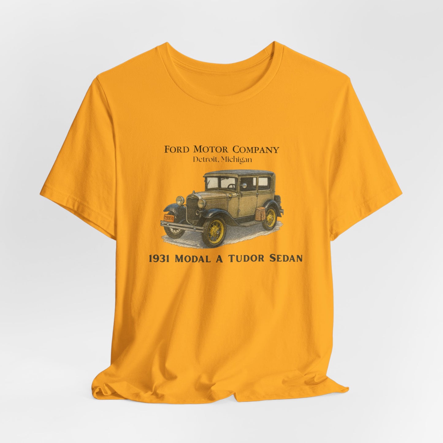 1931 Model A Ford Tudor Sedan T‑Shirt — Classic Ford Motor Company Car Tee